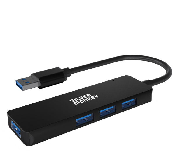 SILVER MONKEY USB-A 4x USB 3.0 (Black) SMA118 - 1055587 - zdjęcie